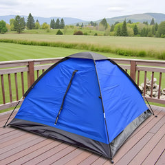IMMT ST 1-person tent blue interior, roomy space for comfortable rest.