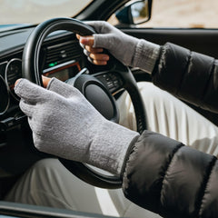 iMongol Pure Wool fingerless mittens provide grip-friendly warmth for outdoor activities.