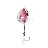 Imposter Jig vermillion snapper pattern 150g - angled top view