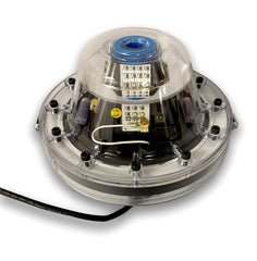 Incredible Underwater LED Lighting Mega-Watt Iris perimeter light blue white surrounds center beam for detail