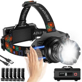 INECOKS Rechargeable Headlamp front-zoom beam for long-distance visibility