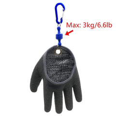 Inf-way left-hand glove grip shot highlights non-slip coating for secure handling