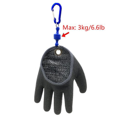 Inf-way glove highlights non-slip grip for handling tackle and lines.