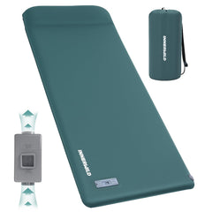 INNERWILD sleeping pad with self-inflating pump enables quick, effortless setup.