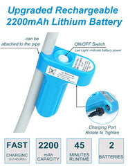 An innhom portable shower assembly-operation demonstrates fast setup and gentle water flow.