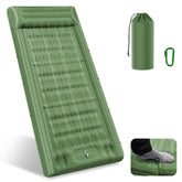 InnoMast sleeping pad wide setup shows extra space for side sleepers on trails.