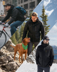 InoKraft heated jacket back view showcasing weather-ready construction for chilly evenings