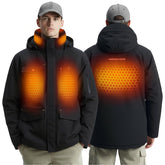 InoKraft heated jacket front view highlighting rapid warmth for outdoor commutes