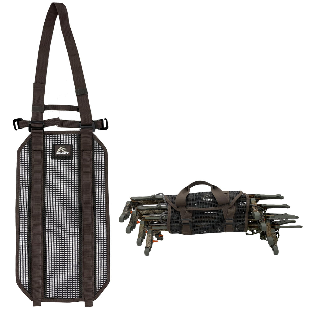 Insights Carry All Tree Strap setup shows versatile cross-brand compatibility for saddle hunters.