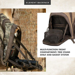 Insights The Element weather-resistant construction helps keep gear dry during showers.