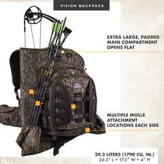 Insights Vision Bow Pack tree-stand shelf demonstrates flexible front-pocket storage