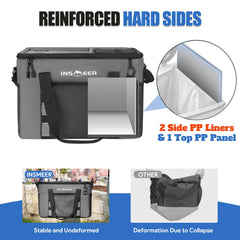 INSMEER ice chest with 24-hour insulation keeps snacks fresh.