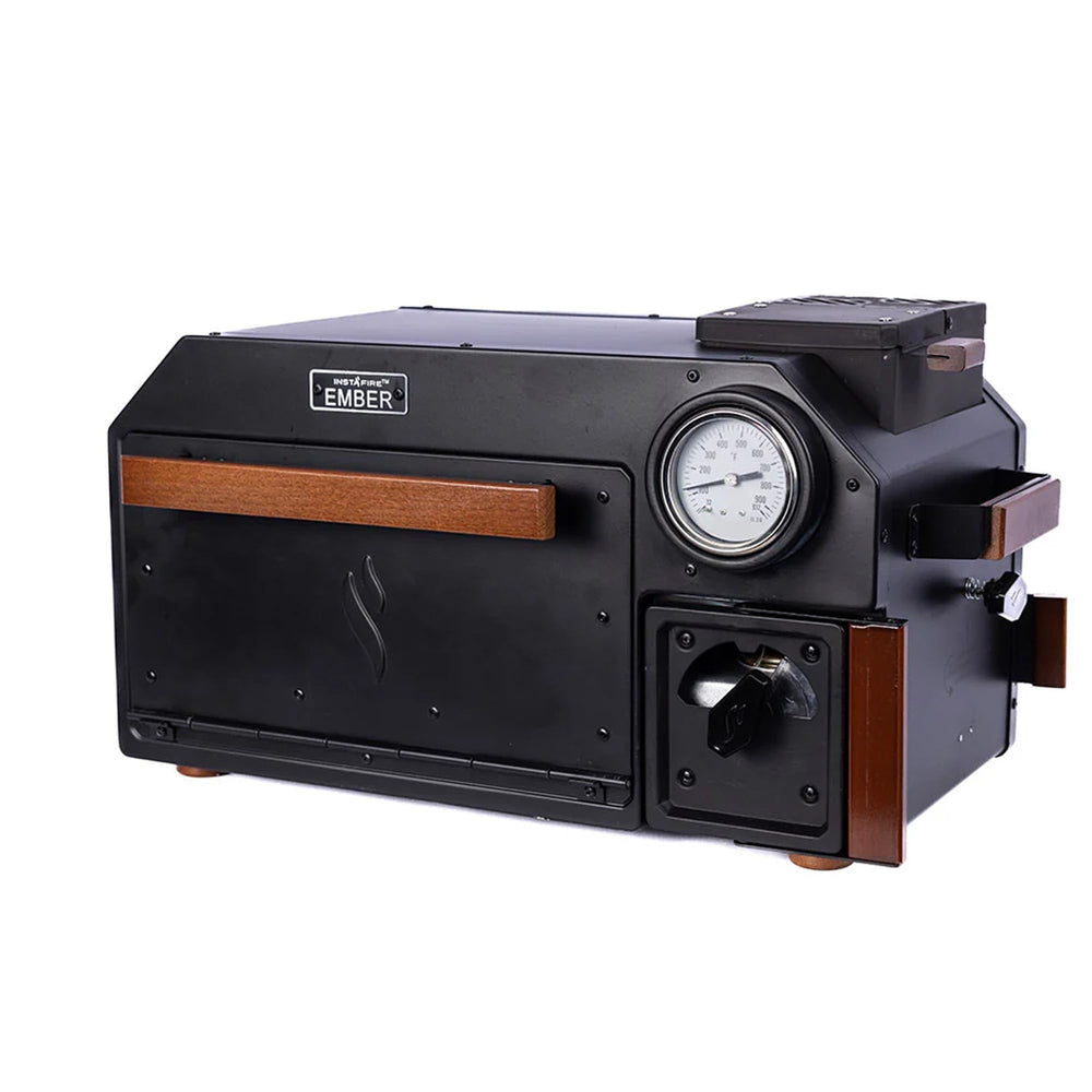 InstaFire Ember Oven compact front view for portable outdoor cooking.