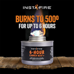 Insta-Fire six-hour cans lineup highlights a reliable emergency heat source for camping.