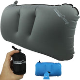 InstantCamp Ultralight Pillow packed 2x2x4 inches for ultra-compact travel.