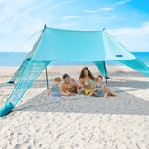 INSTANTENT large beach shade 15x10ft provides ample space for family gatherings.
