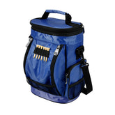 Intech Navy Blue Golf Bag Cooler top view showing portable hydration on the course.
