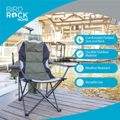 Internet's Best folding chair fits in the compact carry bag for easy transport.