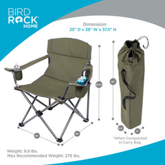 Internet's Best XL chair with insulated cup holder for drinks on the go