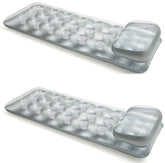 Intex 18-pocket Suntanner two-pack pool lounge with built-in pillow.