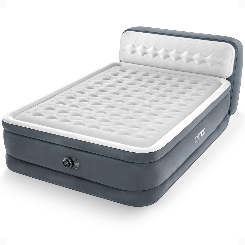 Intex 64447ED deluxe ultra-plush air mattress queen, built for all-night comfort.
