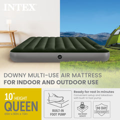 Intex Fiber-Tech construction provides durable support for restful nights.
