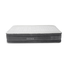 Intex Comfort Plush airbed pump close-up showing deflate button