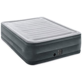 Intex Comfort Plush elevated airbed top view highlights spacious queen sleeping surface for guests
