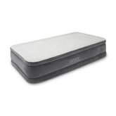 Intex Comfort Plush mid-rise airbed with internal pump for quick guest setup