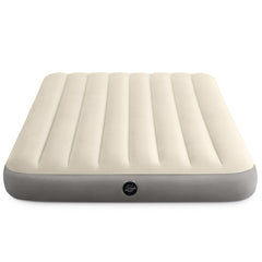 Intex Dura-Beam mattress soft flocking surface offers gentle comfort and easy cleaning.