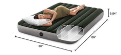 Intex Dura-Beam construction provides steady support without sagging under heavier sleepers.