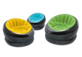 Intex Empire Chair velvet surface for plush indoor lounging comfort.