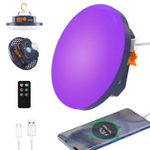 iodoo 96led uv-flashlight front view bright camping illumination