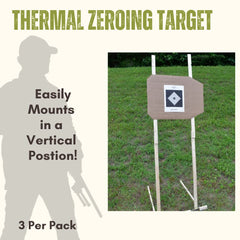IR.Tools thermal target close-up shows the 2x2 cm diamond center for precise aiming.