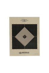 IR.Tools upright thermal target on a vertical backer enables quick zeroing at the range.