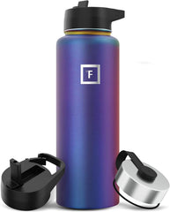 IRON °FLASK Aurora 40oz insulated bottle keeps beverages cold on long hikes