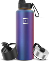 IRON °FLASK Aurora 40oz wide-mouth spout enables easy filling and ice addition
