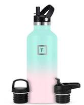 IRON °FLASK Bubble Gum 32oz front view for outdoor hydration on trails