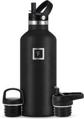 IRON °FLASK straw lid close-up for easy sipping on the trail