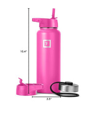 IRON °FLASK 40oz design demonstrates cold retention up to 24 hours.
