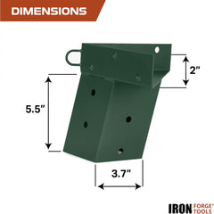 Iron Forge Tools deer stand brackets 8-degree angle support for stability