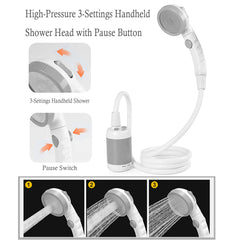Iron Hammer Camp Shower battery-powered design for campsite use