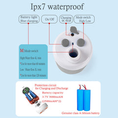 Iron Hammer Camp Shower long hose length enables full-body rinses