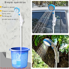 Iron Hammer camp shower total length 210 cm for extended reach.