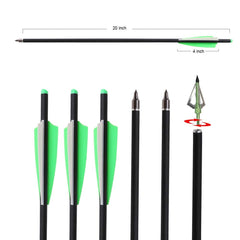 IRQ 100-grain three-blade broadheads for clean target engagement