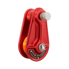 ISC 2.2 ton spring-lock pulley block with orange wheel for quick rope identification