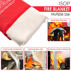 Close-up of ISOP fibreglass material showing durable heat resistance.