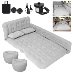 ISWEES car bed mattress back-seat setup shows roomy comfort for 2-3 travelers on trips