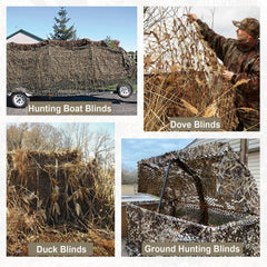 iunio camo netting reinforced-edge detail highlights tear-resistant setup