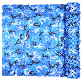iunio camo netting roll aqua blue shows lightweight concealment for hunting and decor